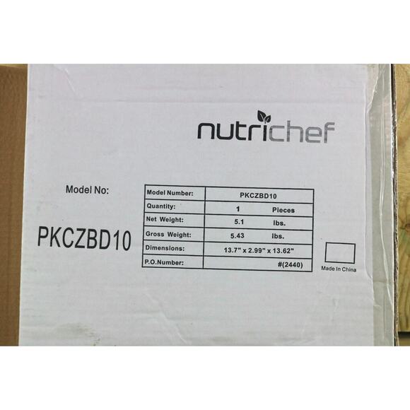 New NutriChef Bamboo Cheese Cutting Board and Wood Metal Cutlery Set With Drawer - Picture 4 of 4